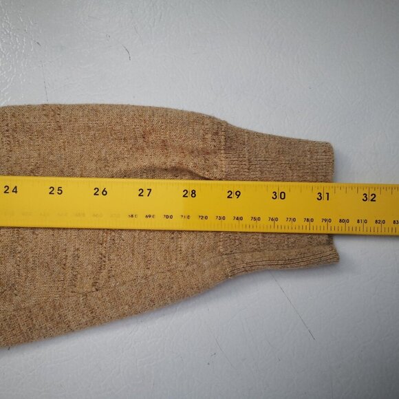 J. Crew Men's Size Large Lightweight Tan Round Neck Long Sleeves Sweater - Picture 8 of 9